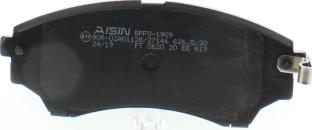 AISIN BPFO-1909 - Тормозные колодки, дисковые, комплект onlydrive.pro