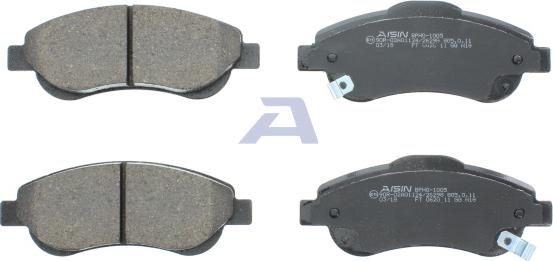 AISIN BPHO-1005 - Brake Pad Set, disc brake onlydrive.pro