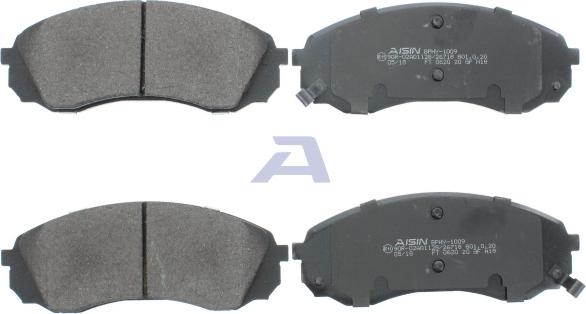 AISIN BPHY-1009 - Brake Pad Set, disc brake onlydrive.pro