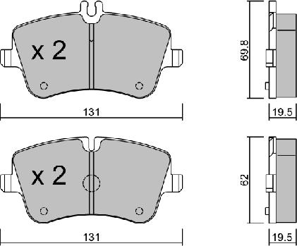 AISIN BPMB-1007 - Bremžu uzliku kompl., Disku bremzes onlydrive.pro