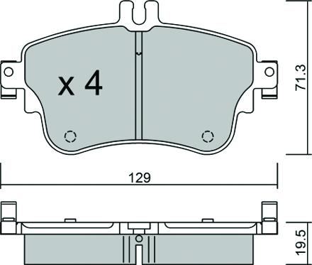 AISIN BPMB-1019 - Brake Pad Set, disc brake onlydrive.pro