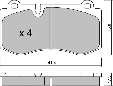 AISIN BPMB-1016 - Тормозные колодки, дисковые, комплект onlydrive.pro