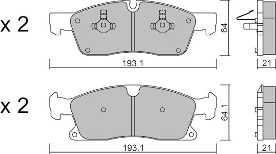 AISIN BPMB-1018 - Brake Pad Set, disc brake onlydrive.pro