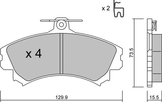 AISIN BPMI-1004 - Тормозные колодки, дисковые, комплект onlydrive.pro