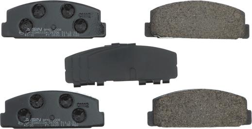 AISIN BPMZ-2008 - Brake Pad Set, disc brake onlydrive.pro