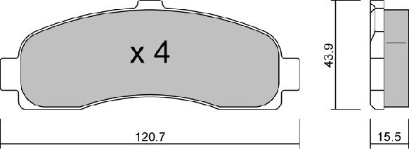 AISIN BPNI-1914 - Brake Pad Set, disc brake onlydrive.pro