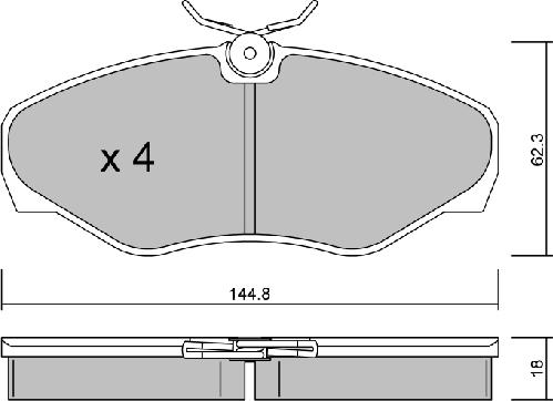 AISIN BPNI-1006 - Piduriklotsi komplekt,ketaspidur onlydrive.pro