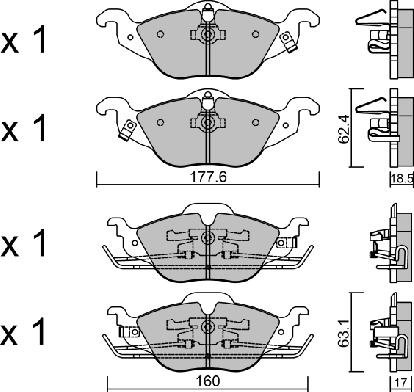 AISIN BPOP-1006 - Brake Pad Set, disc brake onlydrive.pro