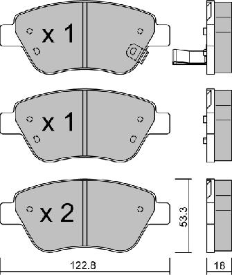 AISIN BPOP-1001 - Brake Pad Set, disc brake onlydrive.pro