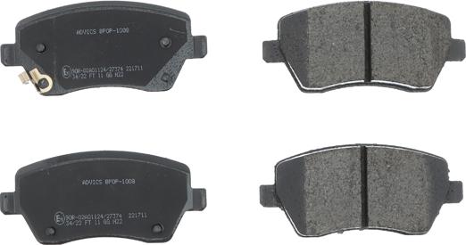 AISIN BPOP-1008 - Brake Pad Set, disc brake onlydrive.pro