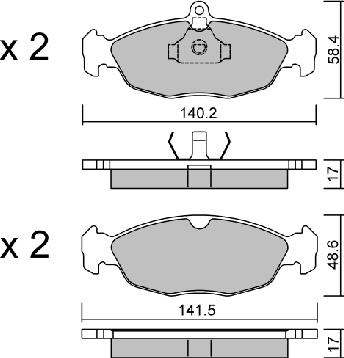 AISIN BPOP-1003 - Brake Pad Set, disc brake onlydrive.pro