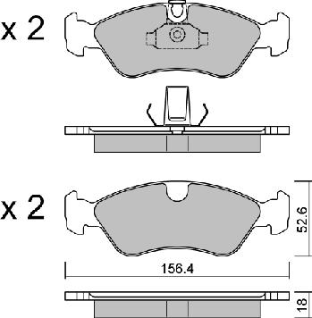 AISIN BPOP-1016 - Brake Pad Set, disc brake onlydrive.pro