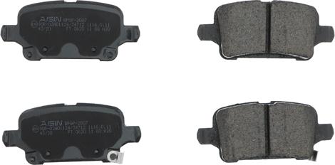 AISIN BPOP-2007 - Brake Pad Set, disc brake onlydrive.pro