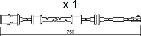 AISIN BPOPK-9319 - Warning Contact, brake pad wear onlydrive.pro