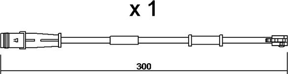 AISIN BPOPK-9320 - Kulumisenilmaisin, jarrupala onlydrive.pro