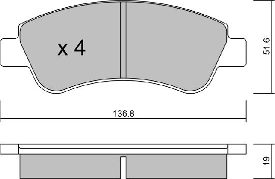 AISIN BPPE-1005 - Brake Pad Set, disc brake onlydrive.pro