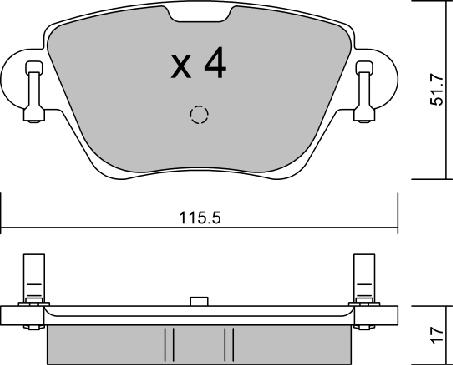 AISIN BPPE-2007 - Brake Pad Set, disc brake onlydrive.pro