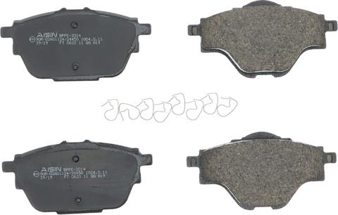 AISIN BPPE-2014 - Brake Pad Set, disc brake onlydrive.pro