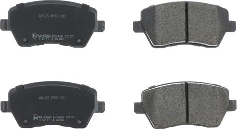 AISIN BPRE-1901 - Brake Pad Set, disc brake onlydrive.pro