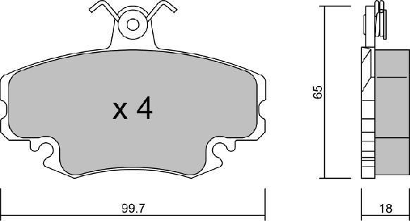 AISIN BPRE-1015 - Brake Pad Set, disc brake onlydrive.pro