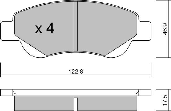 AISIN BPTO-1008 - Brake Pad Set, disc brake onlydrive.pro