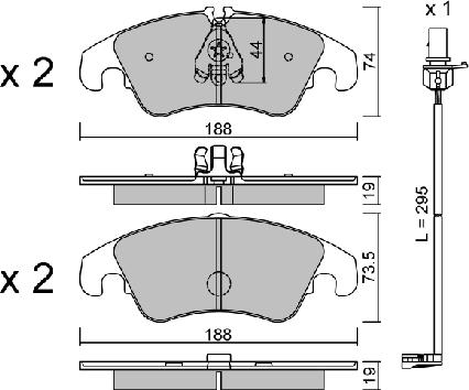 AISIN BPVW-1017 - Bremžu uzliku kompl., Disku bremzes onlydrive.pro