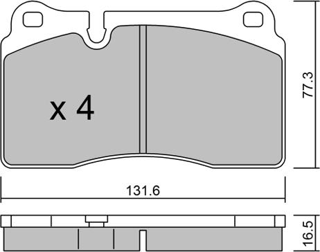 AISIN BPVW-1037 - Brake Pad Set, disc brake onlydrive.pro