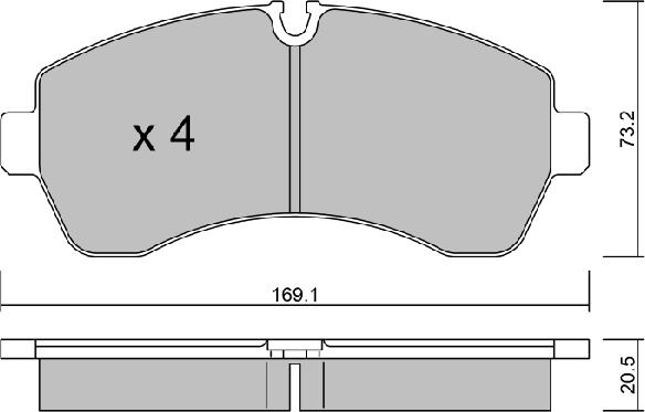 AISIN BPVW-1020 - Bremžu uzliku kompl., Disku bremzes onlydrive.pro