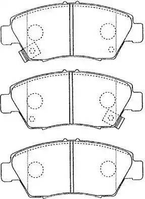 AISIN C1N016 - Brake Pad Set, disc brake onlydrive.pro