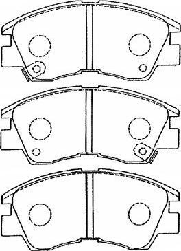 AISIN D1N033 - Brake Pad Set, disc brake onlydrive.pro