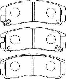 AISIN D2N032 - Тормозные колодки, дисковые, комплект onlydrive.pro