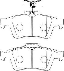 AISIN E2N065 - Brake Pad Set, disc brake onlydrive.pro