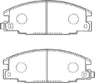 AISIN J1N010 - Brake Pad Set, disc brake onlydrive.pro