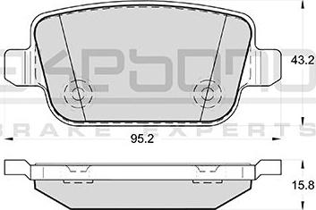 FORD 2 613 323 - Тормозные колодки, дисковые, комплект onlydrive.pro