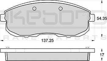 AISIN SS559-S - Stabdžių trinkelių rinkinys, diskinis stabdys onlydrive.pro