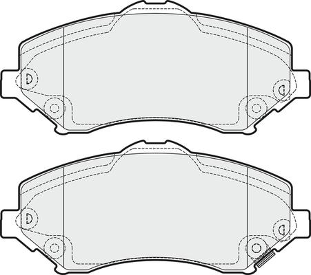 Chrysler 68029263AB - Brake Pad Set, disc brake onlydrive.pro