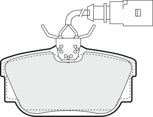 VW 7M3 698 451 G - Brake Pad Set, disc brake onlydrive.pro