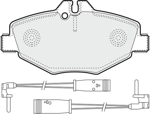 Mercedes-Benz 0034206520 - Stabdžių trinkelių rinkinys, diskinis stabdys onlydrive.pro