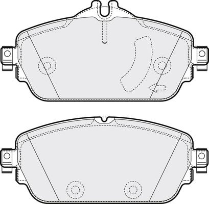 Mercedes-Benz 0004208700 - Brake Pad Set, disc brake onlydrive.pro