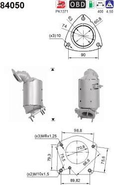 AS 84050 - Катализатор onlydrive.pro