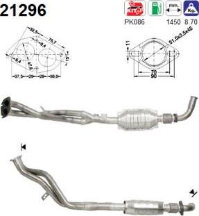 AS 21296 - Catalytic Converter onlydrive.pro