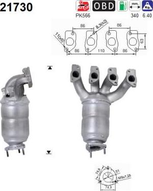 AS 21730 - Catalytic Converter onlydrive.pro