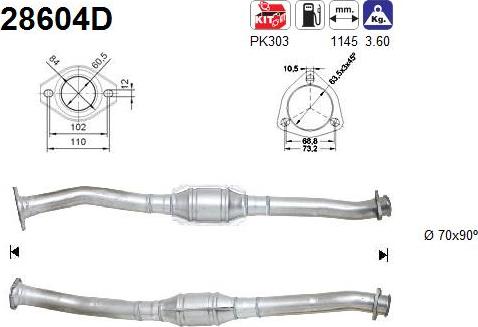 AS 28604D - Катализатор onlydrive.pro