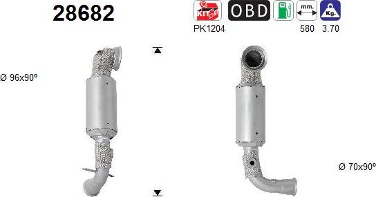 AS 28682 - Catalytic Converter onlydrive.pro