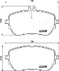 Mercedes-Benz A 000 420 51 03 - Piduriklotsi komplekt,ketaspidur onlydrive.pro