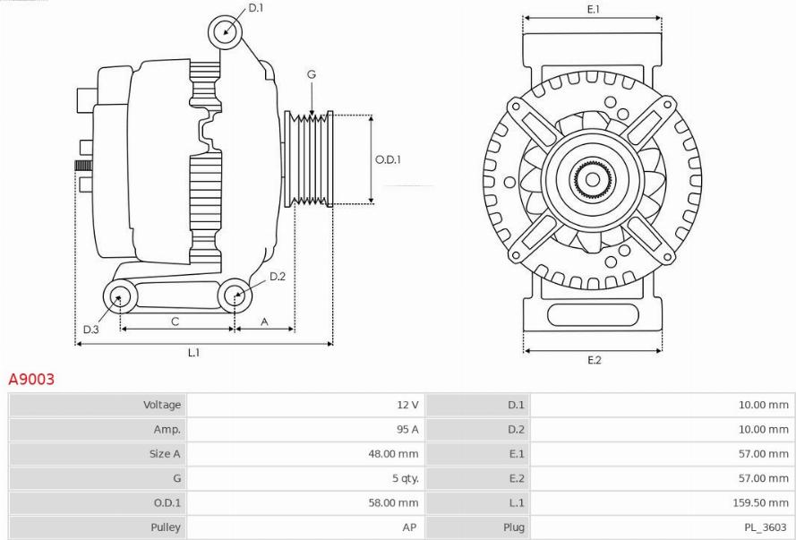 AS-PL A9003 - Generaator onlydrive.pro