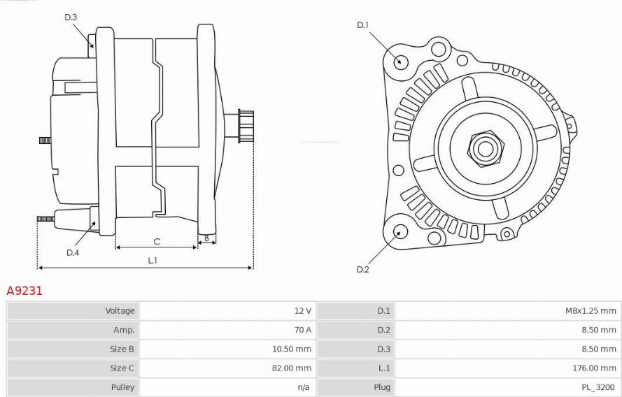 AS-PL A9231 - Alternator onlydrive.pro