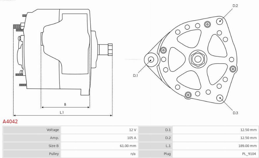 AS-PL A4042 - Alternator onlydrive.pro