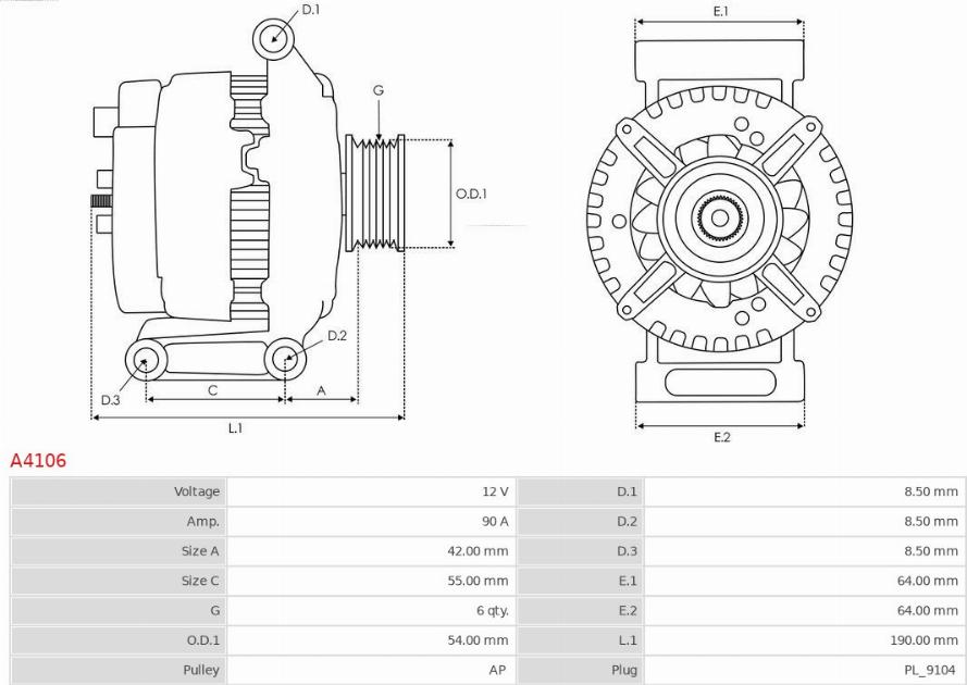 AS-PL A4106 - Generaator onlydrive.pro