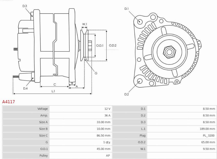 AS-PL A4117 - Alternator onlydrive.pro